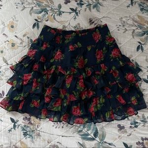 A&F Floral skirt